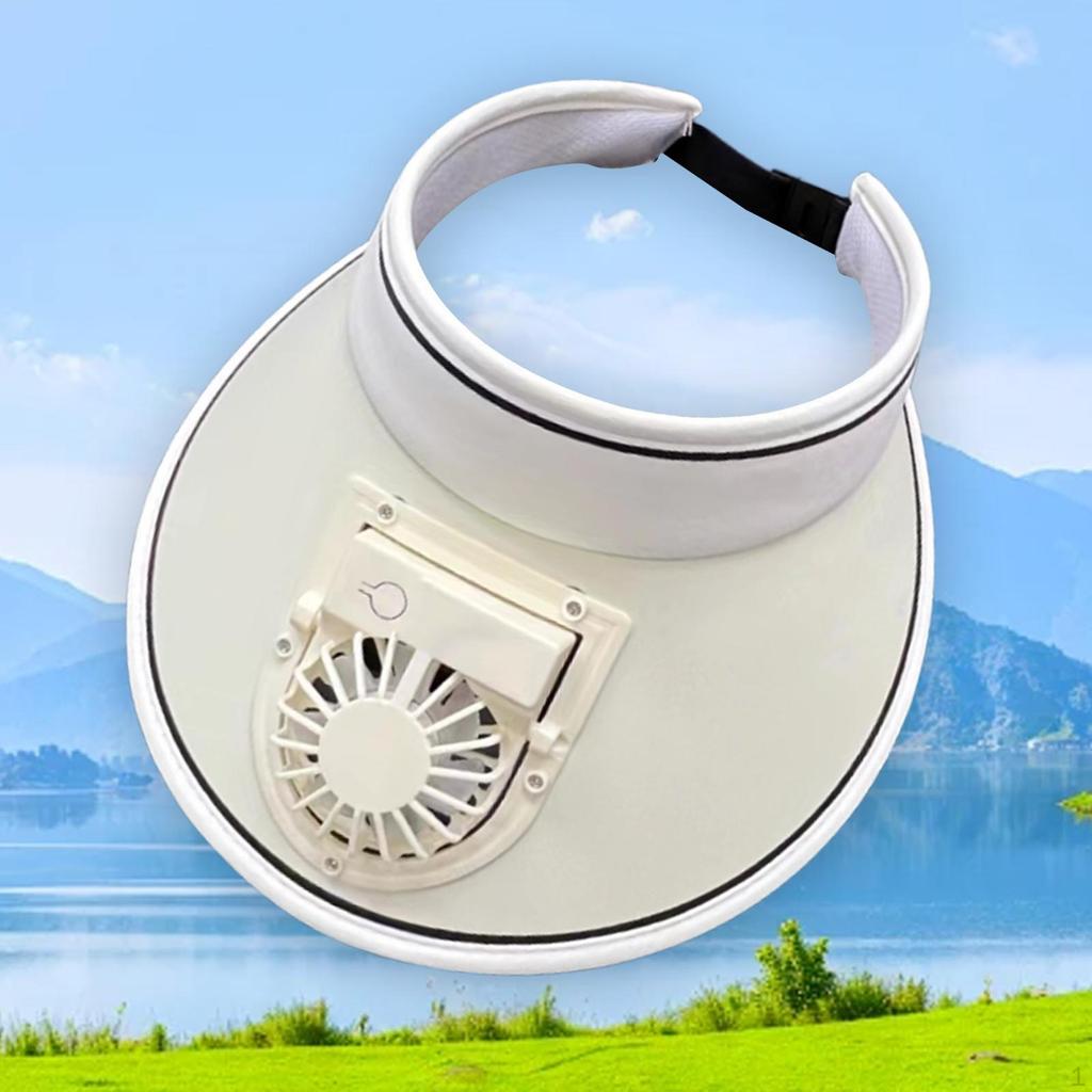 Fan-assisted Sunshades with Fan, Sun Protection for Girls Hiking Camping Fishing