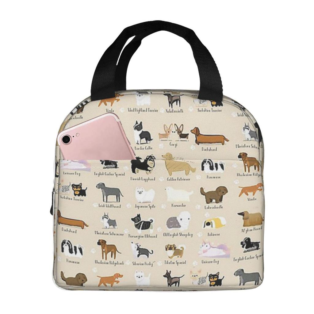 Border Collie Insulated Lunch Bag for Women Office Cooler Thermal Food Box Tote Leakproof Lunch Boxes Container
