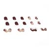 Wearable Nail Sticker Wearing Nail Red Bow Internet Celebrity Checkerboard Fake Nail New Year's Nail Piece