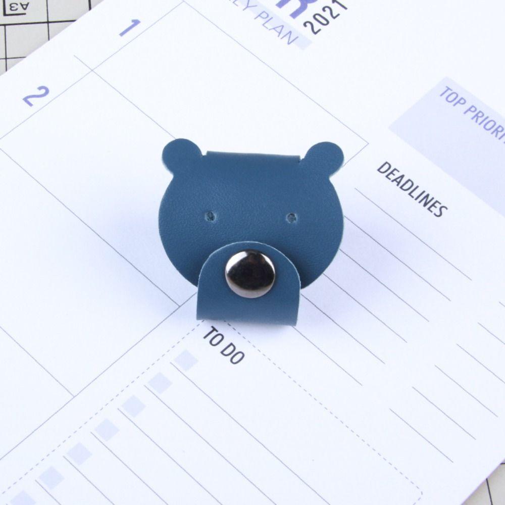 Cable Protector Clip Cute Animal Leather Cable Winder Anti Loss    Necklace Organizer