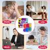 6pcs/set Silicone Soft Worry Stone Fidget Toy Relaxing Textured Worry Rocks  School