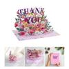 Handmade 3D Popup Card Eye Catching 3D Popup Thank You Greeting Card for Birthdays and Special Event