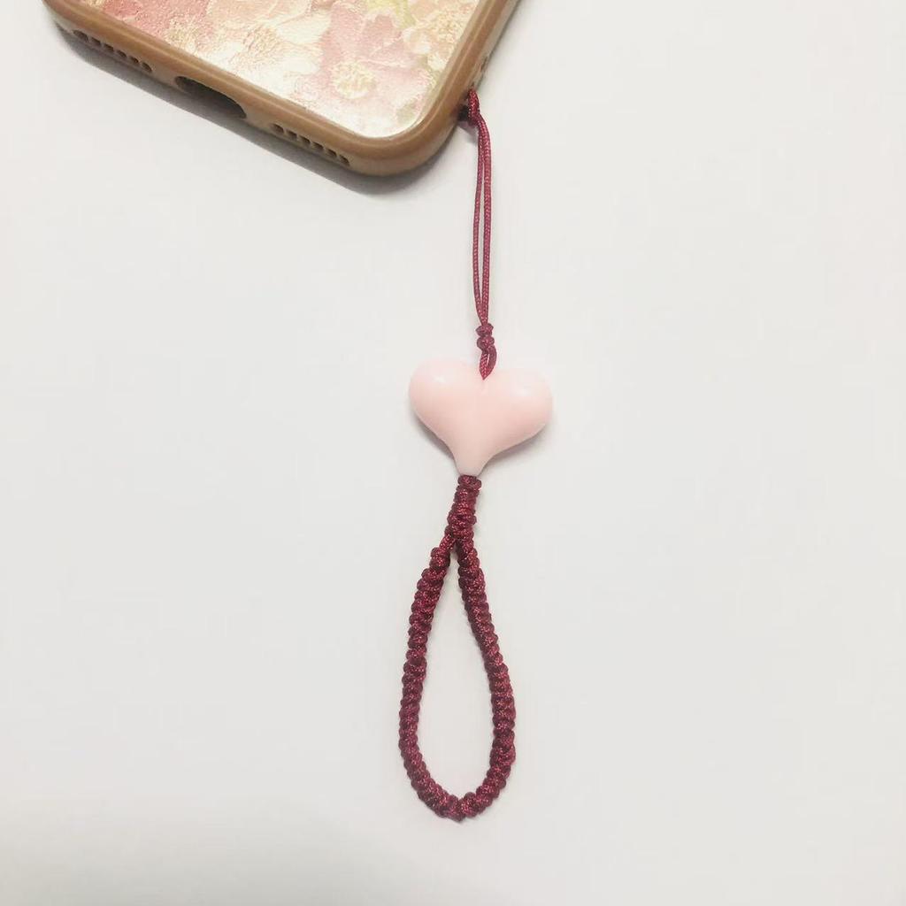 Handmade Heart Beads Tassel Bookmark & Fan Ornament - DIY Ancient-Style Gift Accessory