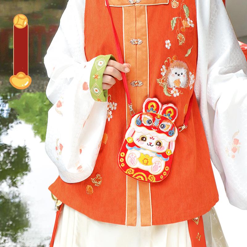 

Сумка Hanfu Аксессуары Hanfu детская сумка через плечо с вышивкой-саше