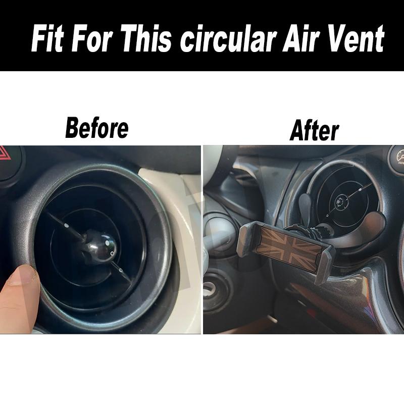 Universal For Mini One Cooper S R53 R50 R52 Car Phone Holder Air Vent Phone Mount Accessories