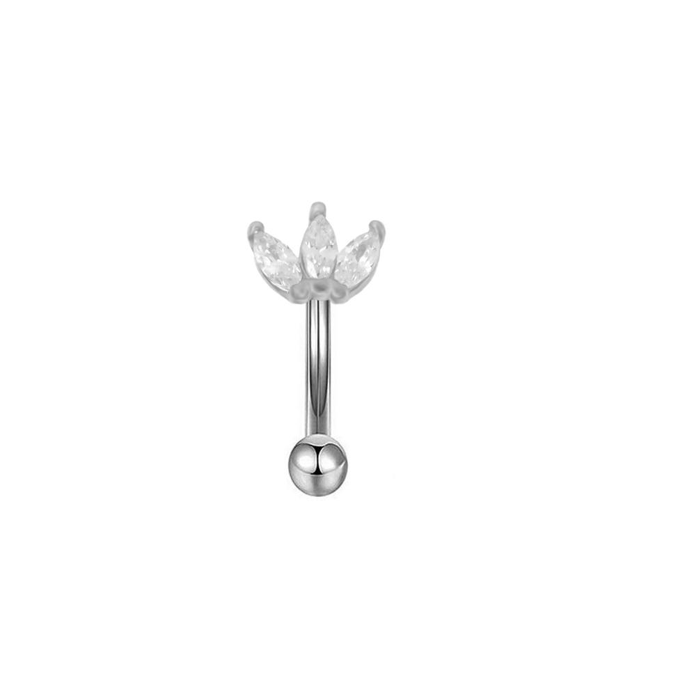 Rook piercing Butterfly Ear Cartilage Eyebrow Tragus Helix Piercing Stud Curved barbell Wholesale Body Jewelry