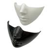 Wygodna Halloweenowa Maska na Pół Twarzy Futurystyczny Dodatek do Kostiumu Maska na Pół Twarzy Maskaradna na Halloween Cosplay