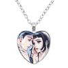 Paradise Kiss Anime Necklace Yukari Hayasaka Miwako Sakurada Glass Heart Shape Pendant Necklace Charm Jewelry Friend Gift