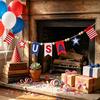 Yousheng Patriotic Garland Banner for 4th of July Decorations, Red White Blue Hanging Banner Bunting for Memorial Day, Veterans Day, Independence Day
