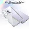 KEYSION Transparent Phone Case for VIVO V70 FE Soft Silicone+PC HD Clear Simple Shockproof Phone Back Cover for VIVO V70 FE 5G