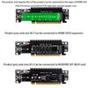 PCIE4.0 X16 To X8+x4+x4 Splitter Expansion Card 2X M.2 NVME SFF-8639 SSD Adapter