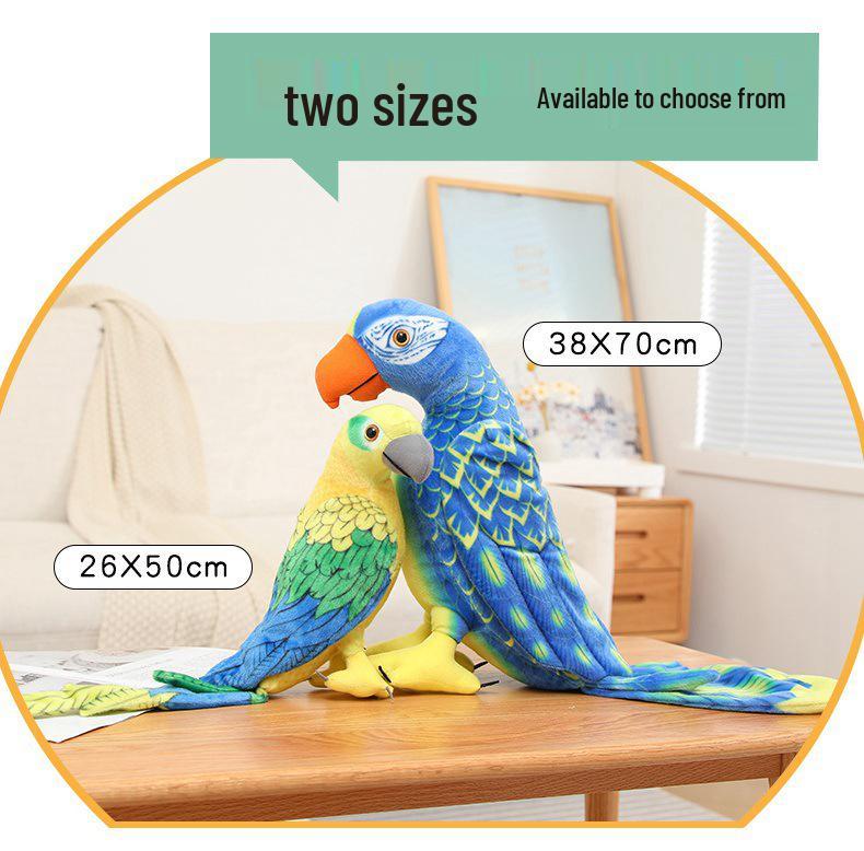 Parrot Plush Toy Doll - Cute Children's Sleeping Pillow & Ornament, Perfect Companion Gift for Girls