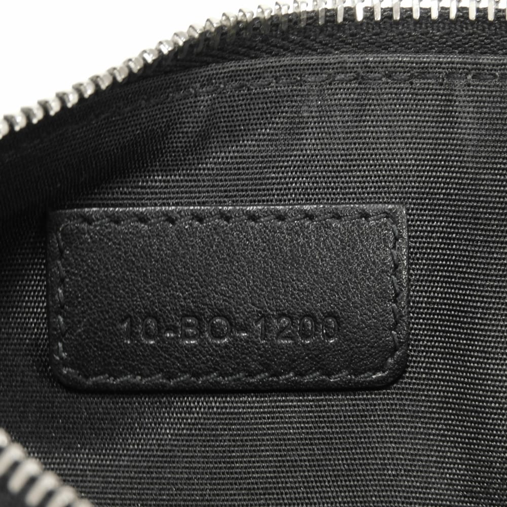 Used 10656 Zip Card Holder 2ESBC250VPD_H03E 7943 Logo Punching Calfskin Card Case Oblique Galaxy Men's from Japan