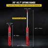 Hydraulic Long Ram Jack, 8 Tons/17363 lbs Capacity, with Single Piston Pump and Clevis Base, Manual Cherry Picker with Handle, for Garage/Shop Cranes,