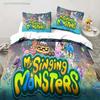 3D Druck Mein Spiel Singende Monster Bettwäschesets Bettdecke Steppdecke Bettbezug Bettbezug Kissenbezugsets Kinder Erwachsenengröße