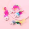 10Pcs Assorted Color Catnip Gift Interactive Cat  Kittens Mice Rattle Set Cat Mouse
