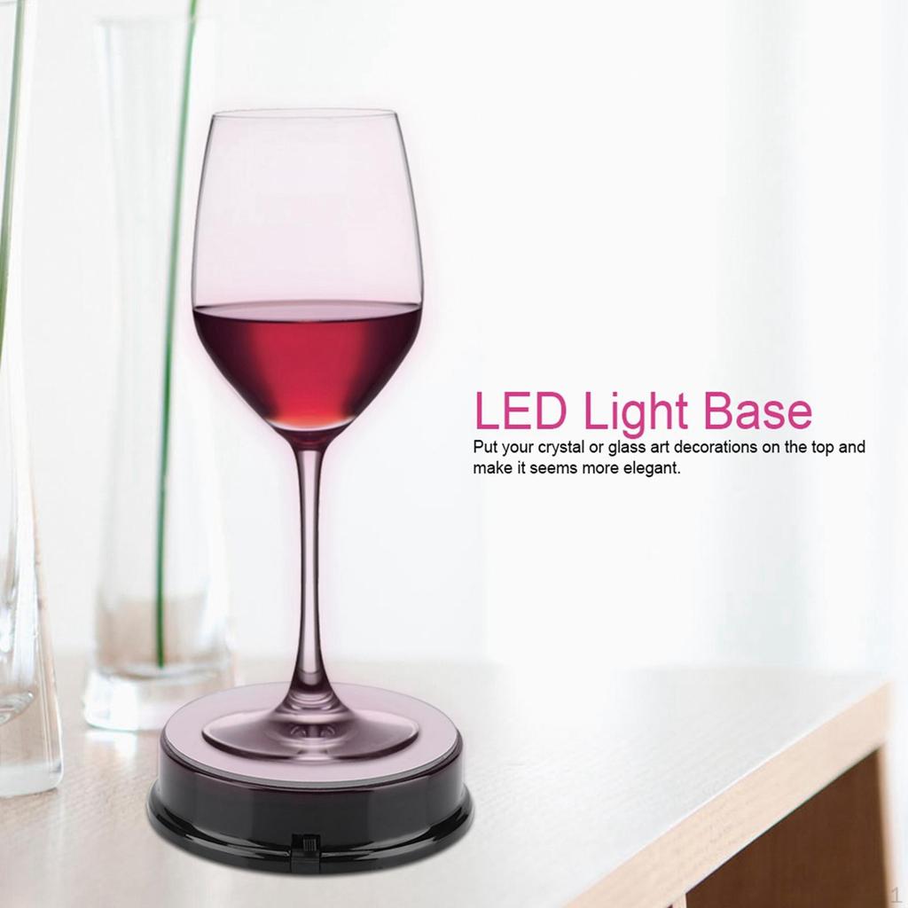 Base de Exibição Iluminada, Decoração Artística, Profissional, Fácil de Usar, Prático, Multicolorido,