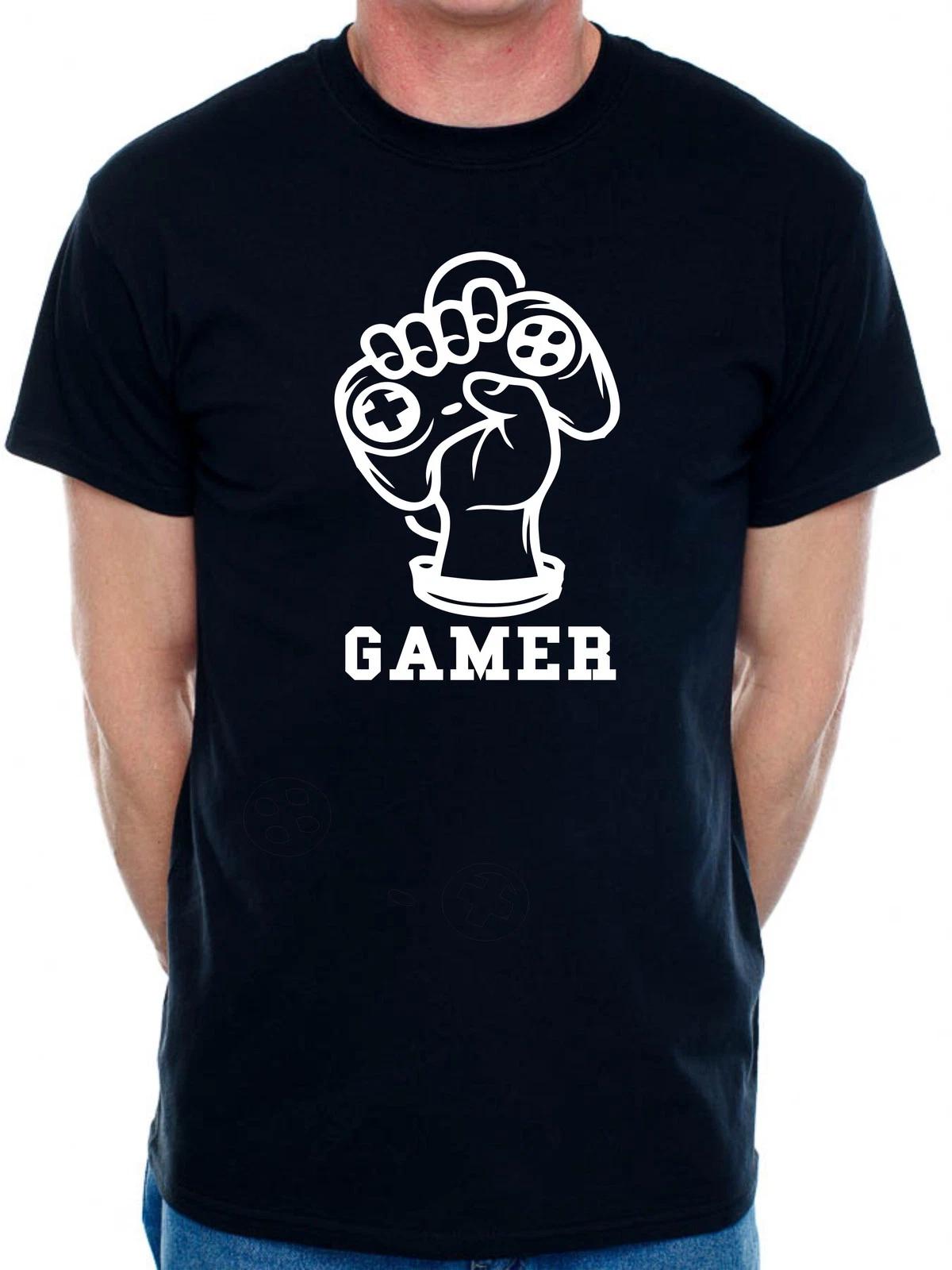 Gamer Fist Gaming T-Shirt Slogan Gamer X-Box Retro Funny Gift Mens T-Shirt XL