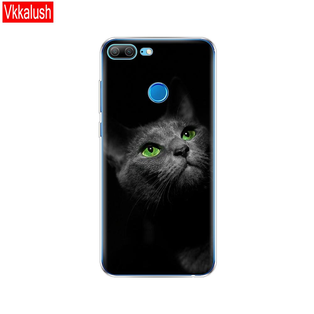 Hülle Handyhülle für Huawei Honor 9 Lite weiches TPU Silikon Rückseite 360 Vollschutz Druck transparent Coque Shell