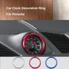 Car Clock Decoration Ring For Porsche Cayenne Macan Panamera 911 718 Stopwatch Compass Stopwatch Sticker Decoration Trim