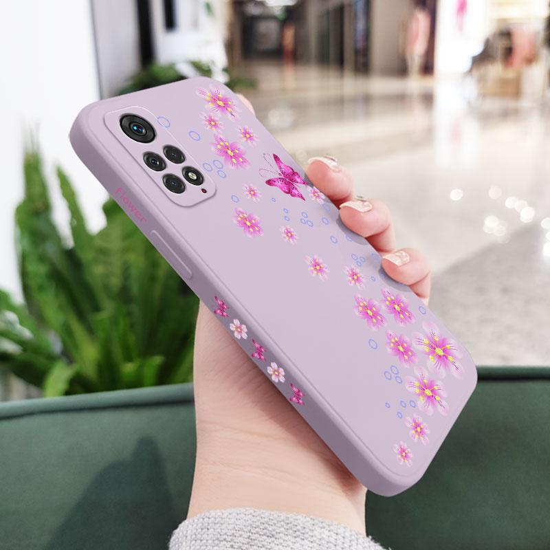 Pouzdro na telefon Motýl v květu Pro Xiaomi Redmi Note 15 Pro Plus 4G 5G Silikonový kryt