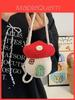 Mushroom Shape Kids Crossbody Bag With Handwoven Wool For Everyday Use