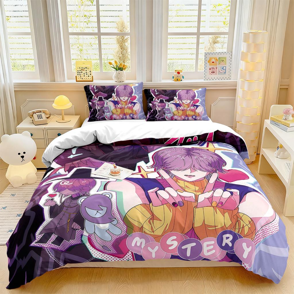 Set copripiumino senza imbottitura stampato K-Pop Saja Boys, camera da letto multi misura, decorazione biancheria da letto per dormitorio, stile lavabile in lavatrice