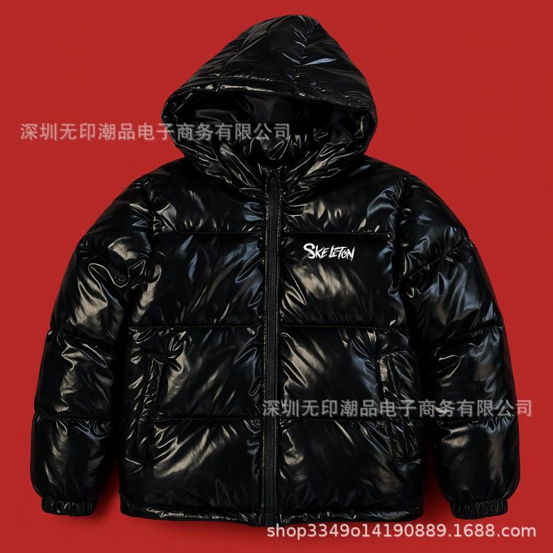 Y2K Street Style Winter Heavyweight 3D Embroidered Hooded Cotton Jacket Women