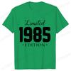 Unisex Unisex Tshirt Limited1985 Edition Graphic Tee Shirt Unisex Birthday Y2k Top Funny Vintage Fashion Unisex Oversized T Shirt Tops