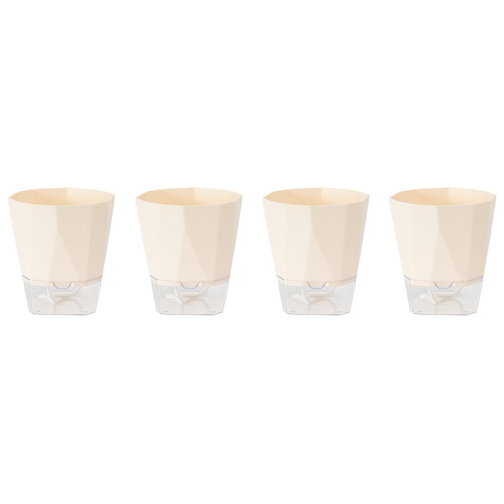 

Compact Design Flower Container Decorative Pot Transparent Pot Plastic Flower Pot Medium Indoor Plants Suitable For Cacti