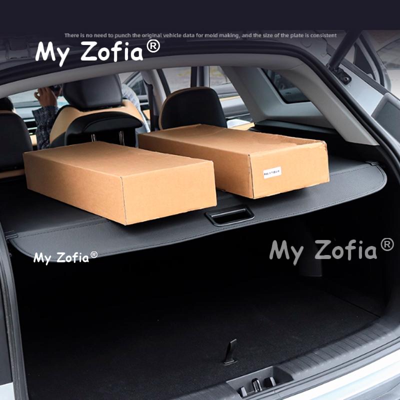 Car Trunk Covers For Zeekr 7x 2025 2026 Luggage Curtain Shelter Privacy Partition Cargo Retractable Parcel Rack Accessories