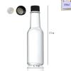 50ml/100ml Hot Sauce Bottles with Black Caps for Juice, Jam, Beverage, Cocktail, DIY Drinking