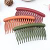 15 Teeth Matte Candy Color Hair Comb Clip Hair Styling Accessories Women Broken Hair Hairpins Headdress Wedding Hair DIY Jewelry