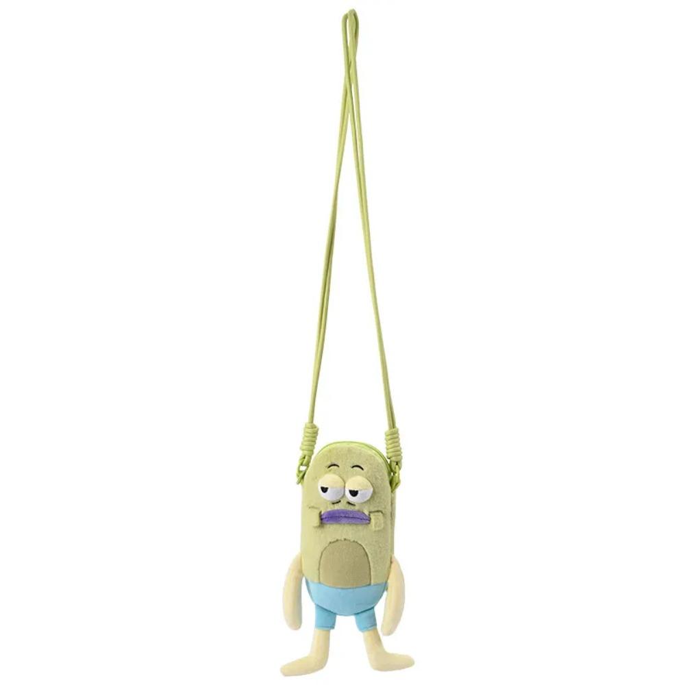 Zaino Peluche Pesce Brutto Carino di SpongeBob, Borsa a Tracolla Personaggio di Bikini Bottom, Borsetta Divertente Peluche per Uso Quotidiano