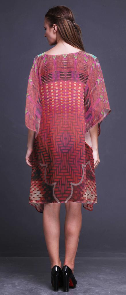 Phagun Ladies Plus Size Kaftan Summer Wear Beach Coverup Kimono Kaftan-4X-5X
