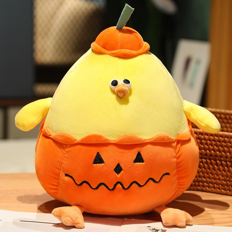 New Funny Pumpkin Chicken Plush Animals Dolls Pillow Soft Toys Baby Comfort Back Cushion Girl Boy Christmas Halloween Gift Decor