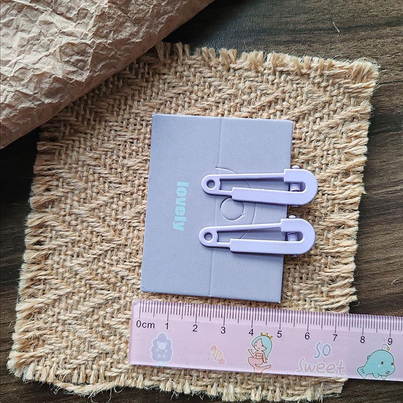 2pc Kroean Good Bright Color Hairpin Hairgrip Hair Clips for Girls Women Kids Childs Vintage Crab for Gift Hair Accessories