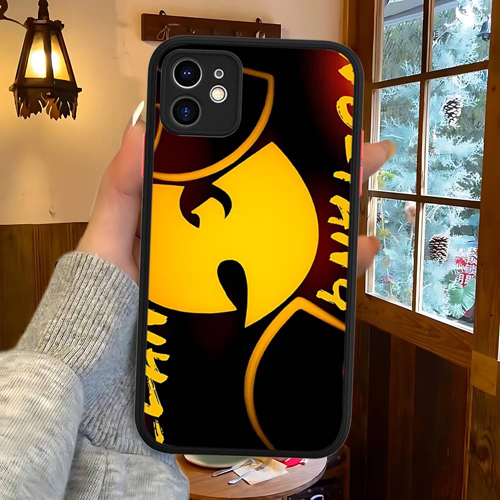 Fashion Trends WU-T-TANG CLANs For IPhone 16 15 14 13 12 11 Pro Max X XS MAX Plus Translucent Black Phone Cover