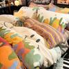 Vintermelk flanell 4-delt sett flens pluss flanell dynesett laken hatter Seng 3-delt sett
