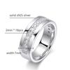 KNOBSPIN 2mm Runder Moissanit Ewigkeitsband Ring GRA Zertifizierter Labor Moissanit S925 Sterlingsilber Eheringe für Damen Herren