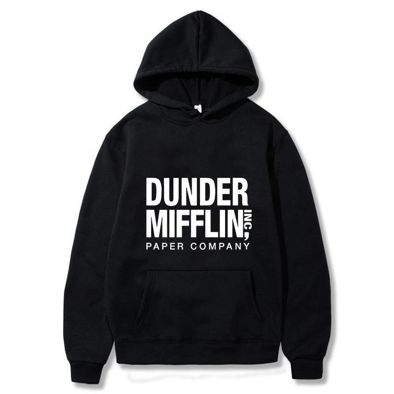 

The Office Dunder Mufflin INC Hoodie Dwight Schrute Autumn Winter Fleece Streetwear Tops S