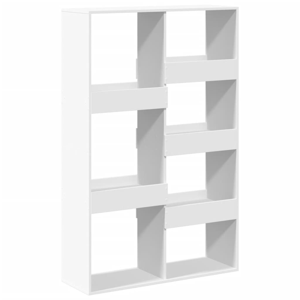 White Bookshelf 100 x 33 x 155.5 cm Engineered Wood
