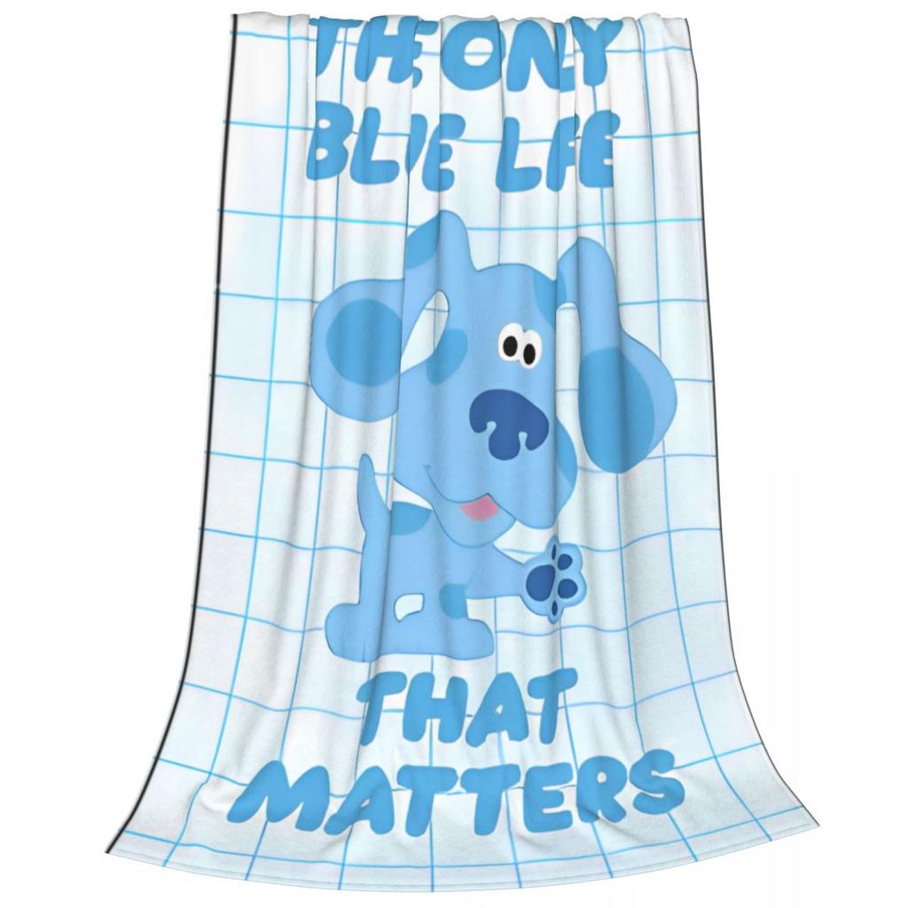 Blues Clues Cartoon TV Show Blanket Flannel Funny Warm Throw Blanket for Bedspread Winter