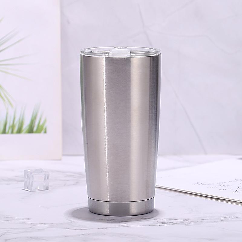 Tazza da Birra in Acciaio Inossidabile Rivestita a Polvere da 20oz a Doppia Parete con Isolamento Sottovuoto
