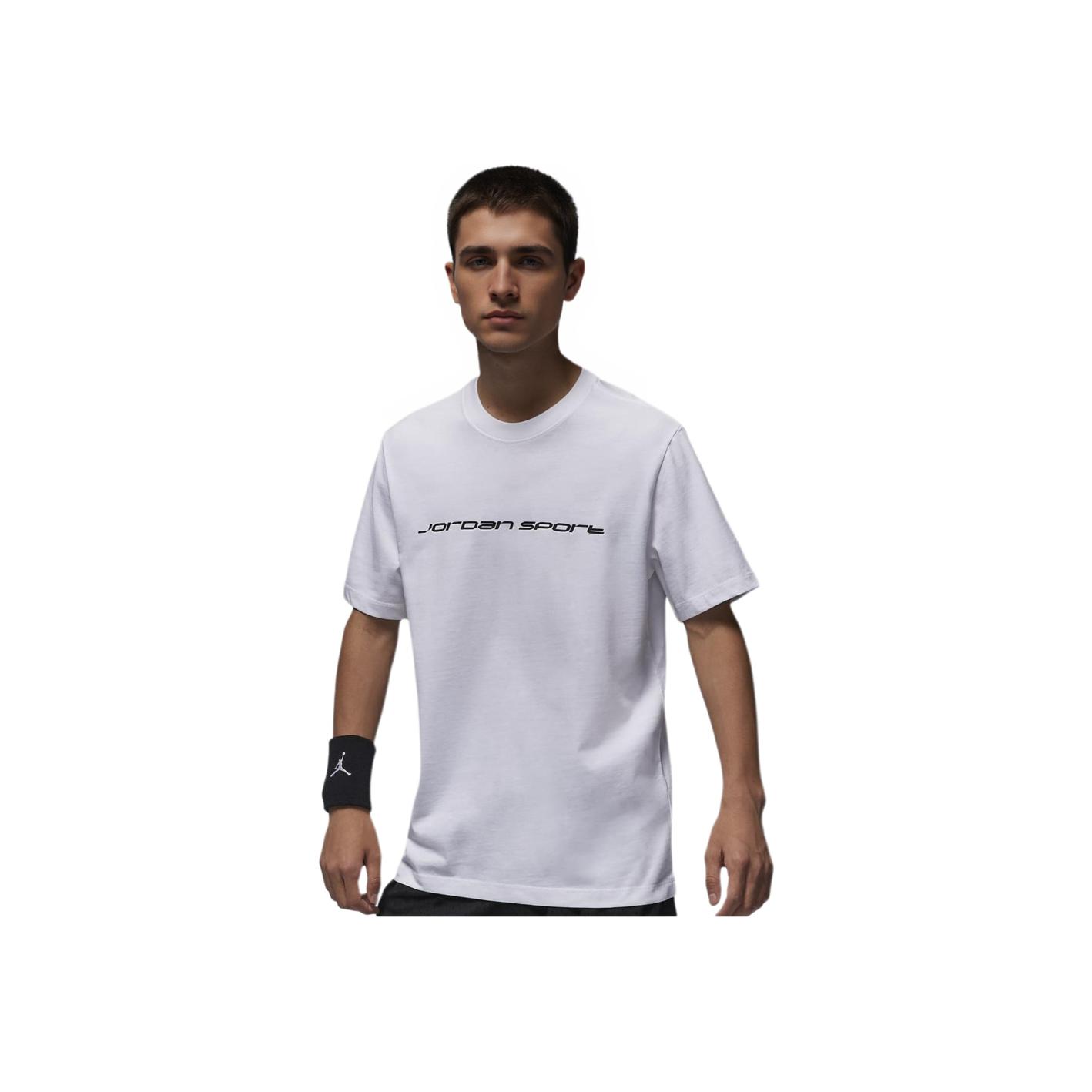 

Jordan Sport Dri-FIT Logo Casual Comfortable Crew Neck Short Sleeve T-Shirt Men Tops White FZ1932100 XL