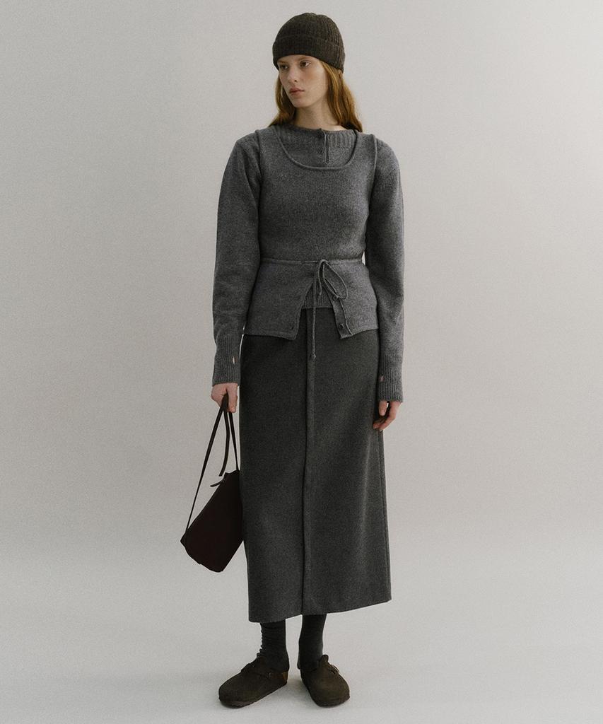 Aubeuawo Lip Pencil Skirt Winter Ver. (Grey)