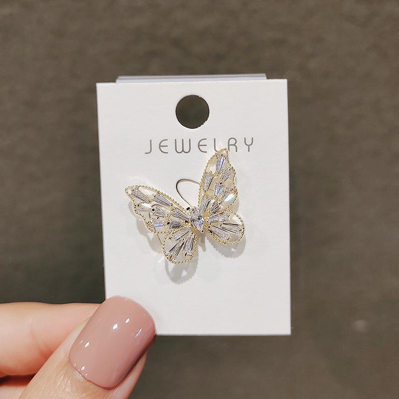 Butterfly Brooch & Scarf Clip Duo