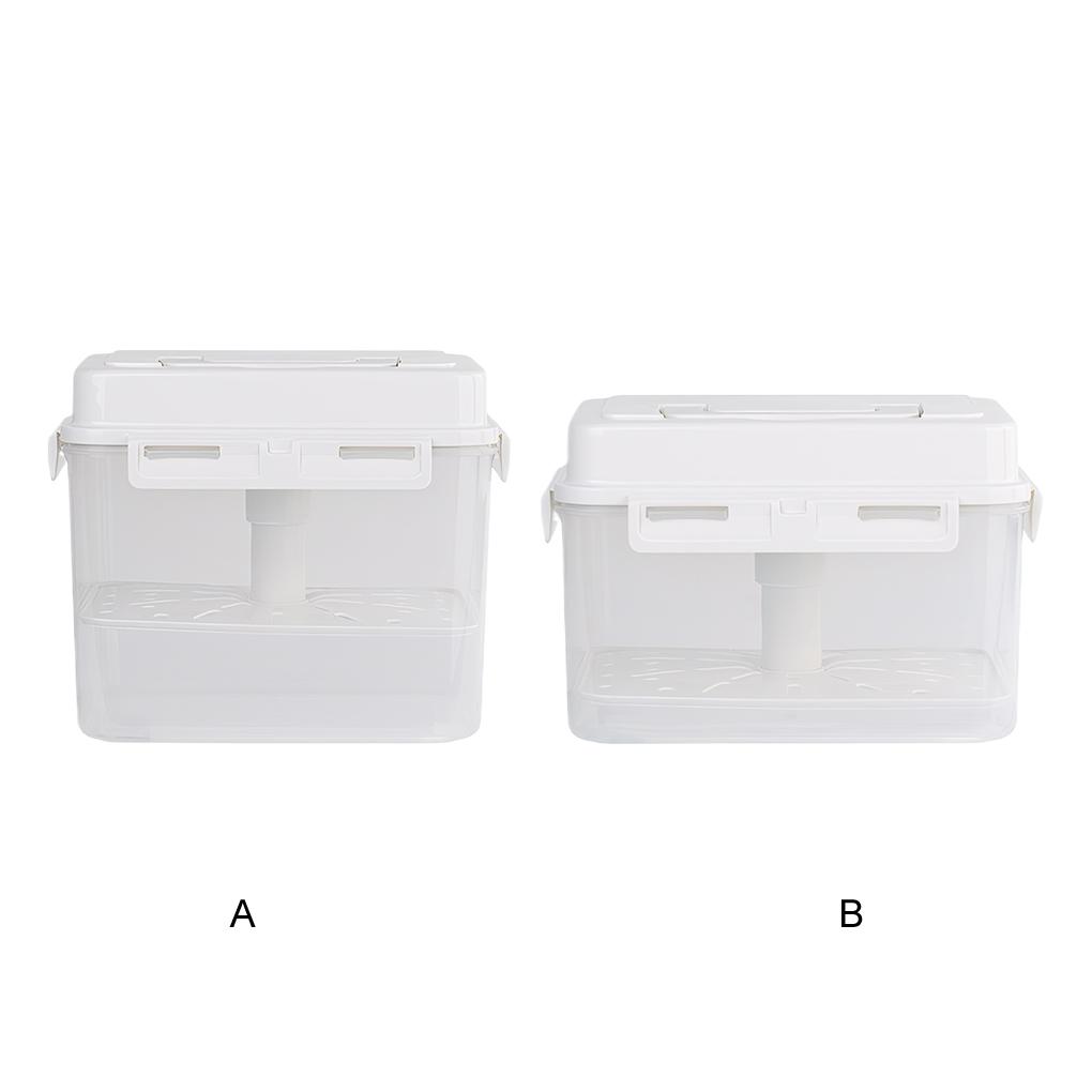 ABS Kimchi Press Container Sealed And Fresh-keeping Storage Box With Silicone Leakproof Press Plate