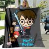 Cute & Kawaii-Style 3D Printed Blanket — Harry Potter Theme: Warm and Cozy Flannel Throw. Perfect for Bedrooms, Sofas, Beds, Sea
