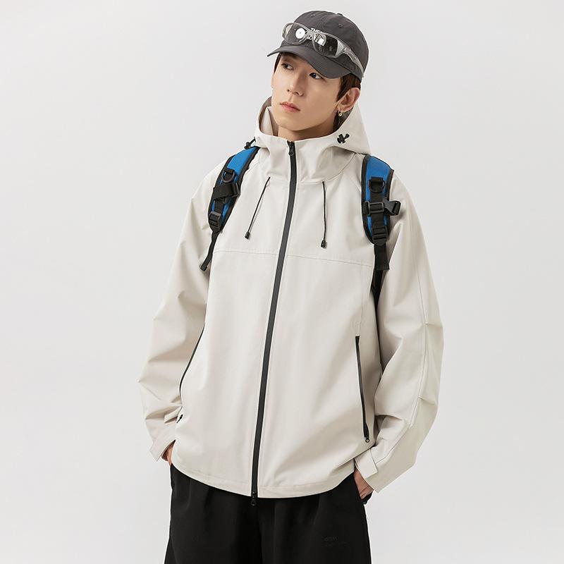 Jacket Men's Thin Jacket Spring Fashion New Jacket Versatile Casual Couple Trend Hooded Jacket